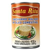 Chicharro Santa Rita Ralada em Óleo Lata 410g - Cod. 7756830000019