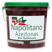 Azeitona Preta Napolitano Azapa Inteira 16/20 Balde 2kg - Cod. 7898935609336