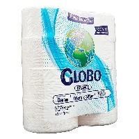 Papel Higiênico Globo Branco 100% Celulose Rolão 300M Com 8 Rolos - Cod. 3398987831616C8