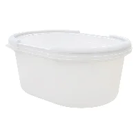 Pote para Sorvete Suriel Milão Branco com Tampa 1L Com 192 Unidades - Cod. 4015984001017