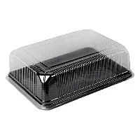 Embalagem Descart&aacute;vel Galvanotek G70M Retangular Grande Preto 3kg | Caixa com 20 Unidades - Cod. 7897511708661C20