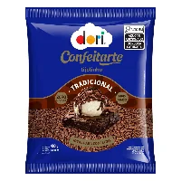 Chocolate Granulado Dori ConfeitArte Zero Lactose Tradicional Tijolinho 400g - Cod. 7896058502022