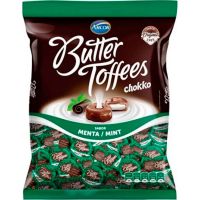 Bala Recheada Arcor Butter Toffees Chokko Menta 100g | Caixa com 30 Unidades - Cod. 7891118015290C30