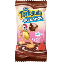 Chocolate Arcor Tortuguita Napolitano 18g Display com 24 Unidades | Caixa com 12 Displays - Cod. 7898142862197C12
