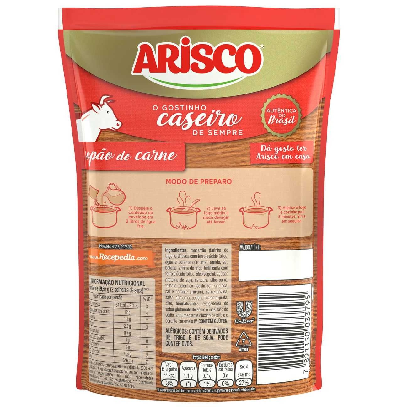 Sopo Arisco Carne 157g