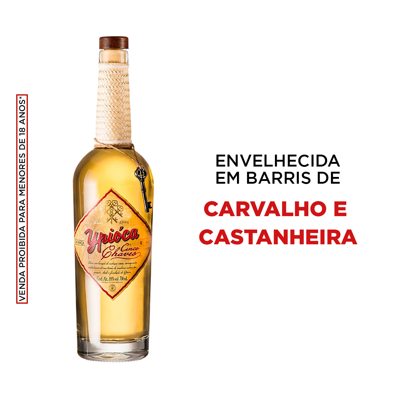 Cachaa Ypica 5 Chaves 700ml