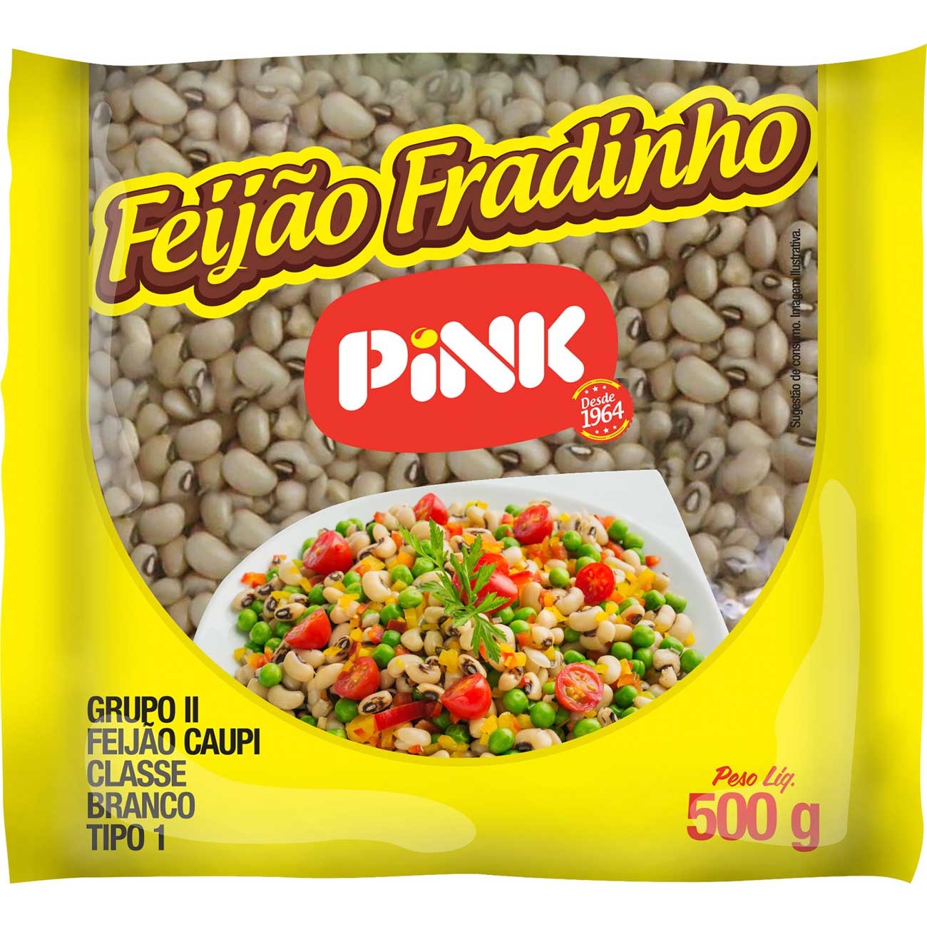 Feijão Fradinho Pink 500g - Compra Food Service