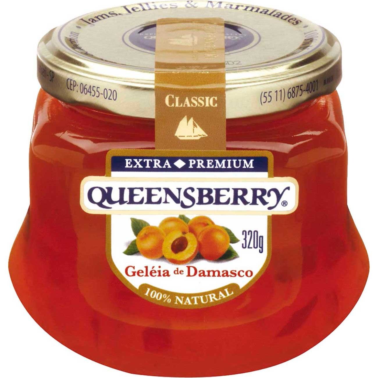 Geleia De Damasco 100% Fruit 170g Queensberry