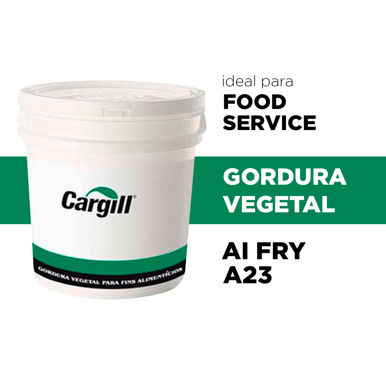 Gordura Vegetal Cargill Al Fry A23 Balde 14,5kg | Caixa com 1 Unidades