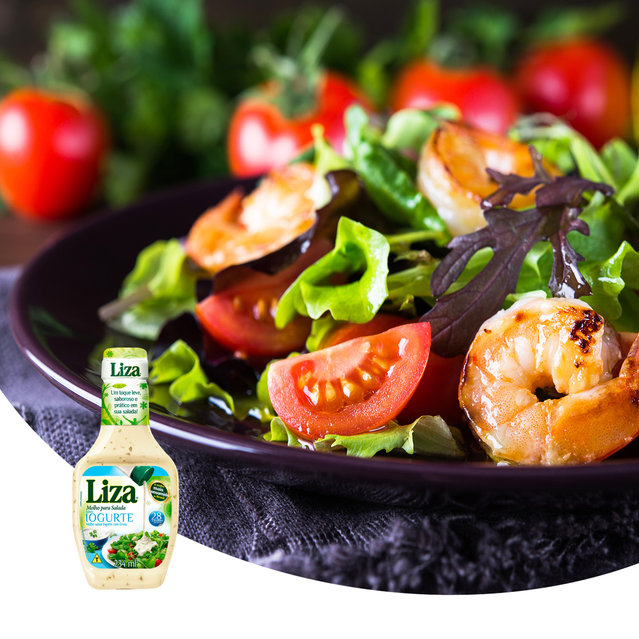 Molho para Salada Liza Iogurte 234ml | Caixa com 2 Unidades