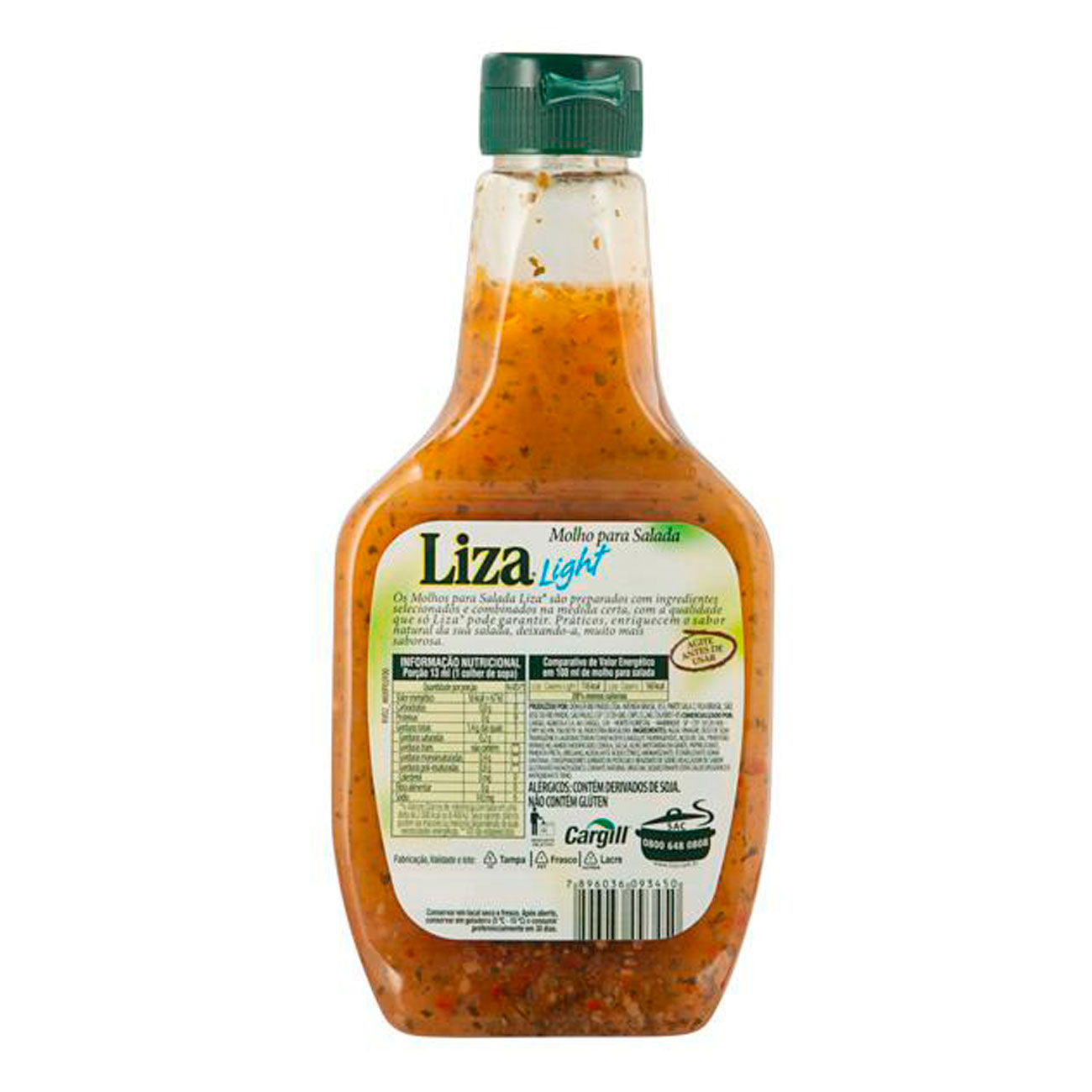 Molho para Salada Liza Light Caseiro 234ml | Caixa com 2 Unidades