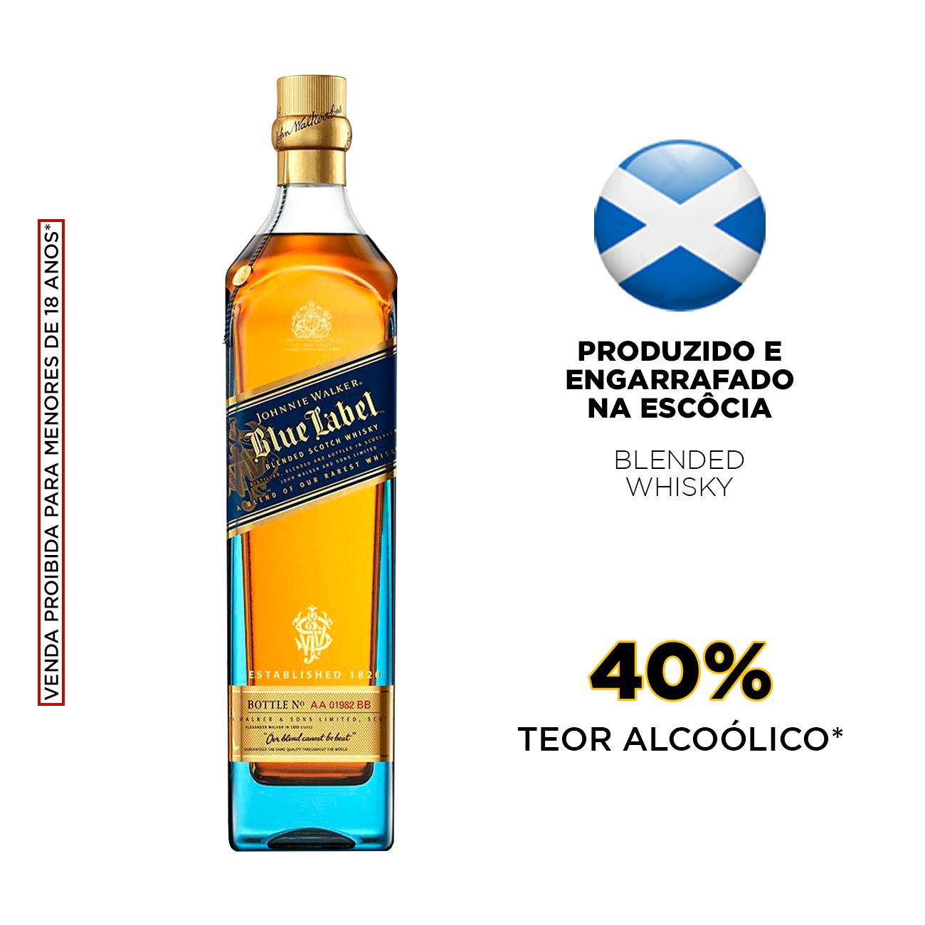 Whisky Escocs Johnnie Walker Blue Label 750ml