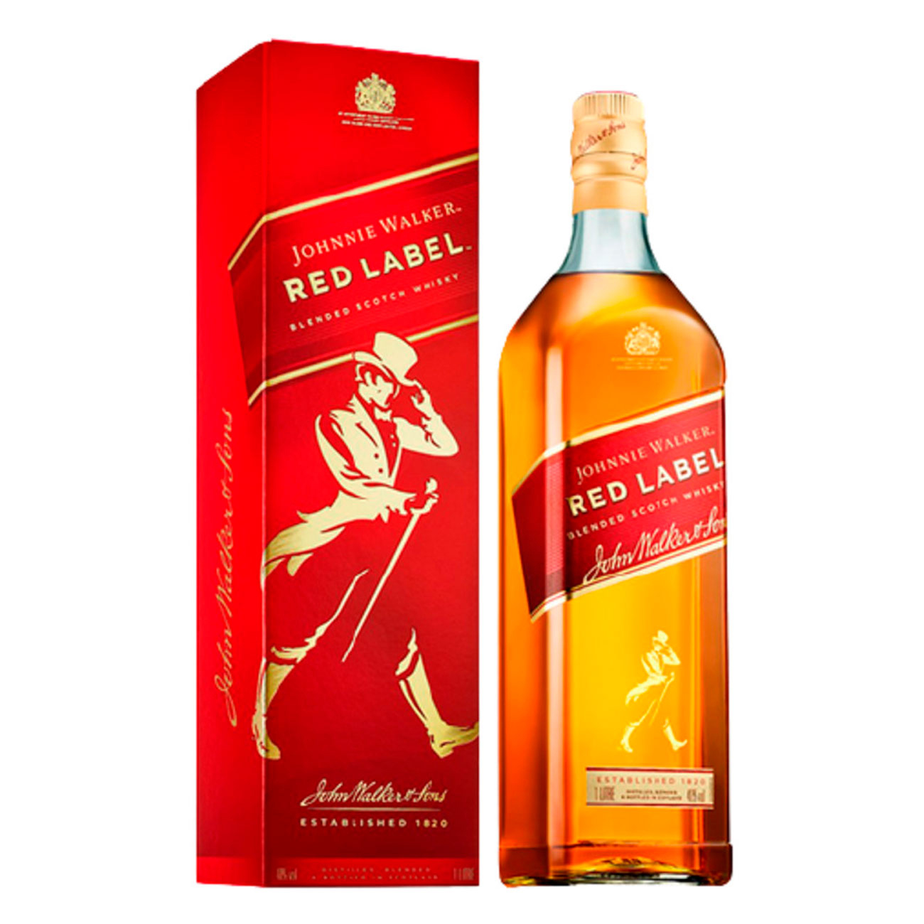 Whisky Escocs Johnnie Walker Red Label 1L