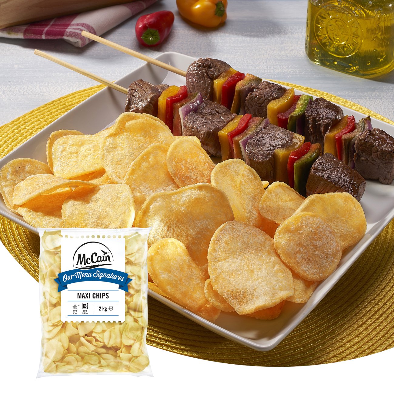 Batata Congelada McCain Maxi Chips 2kg