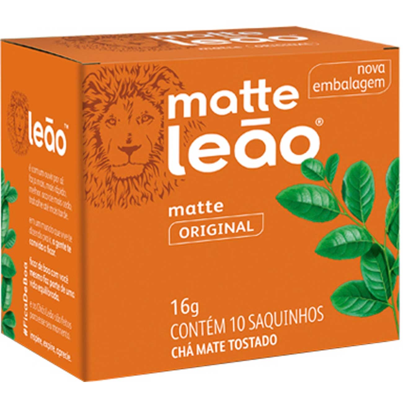 Chá Mate Natural Matte leão 16g com 10 Sachês