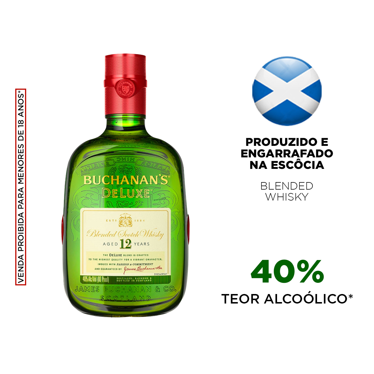 Whisky Escocs Buchanan's Deluxe 12 Anos 1L