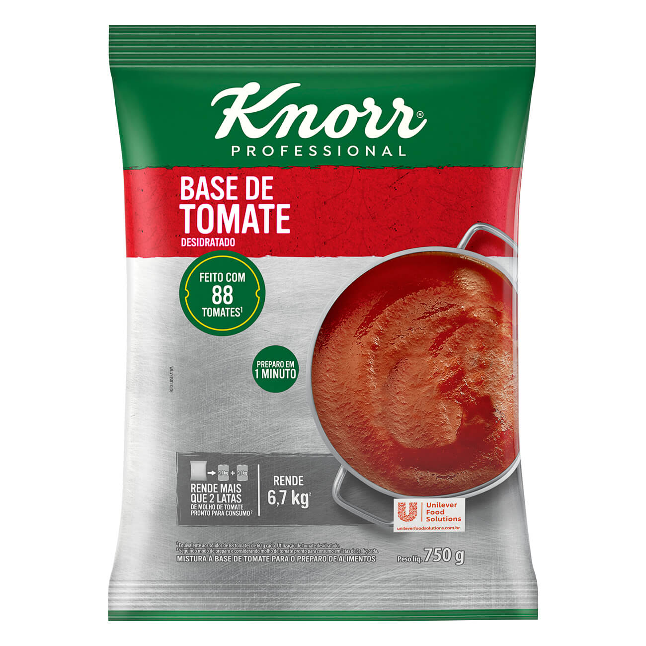 Base de Tomate Knorr Desidratado Pacote 750g