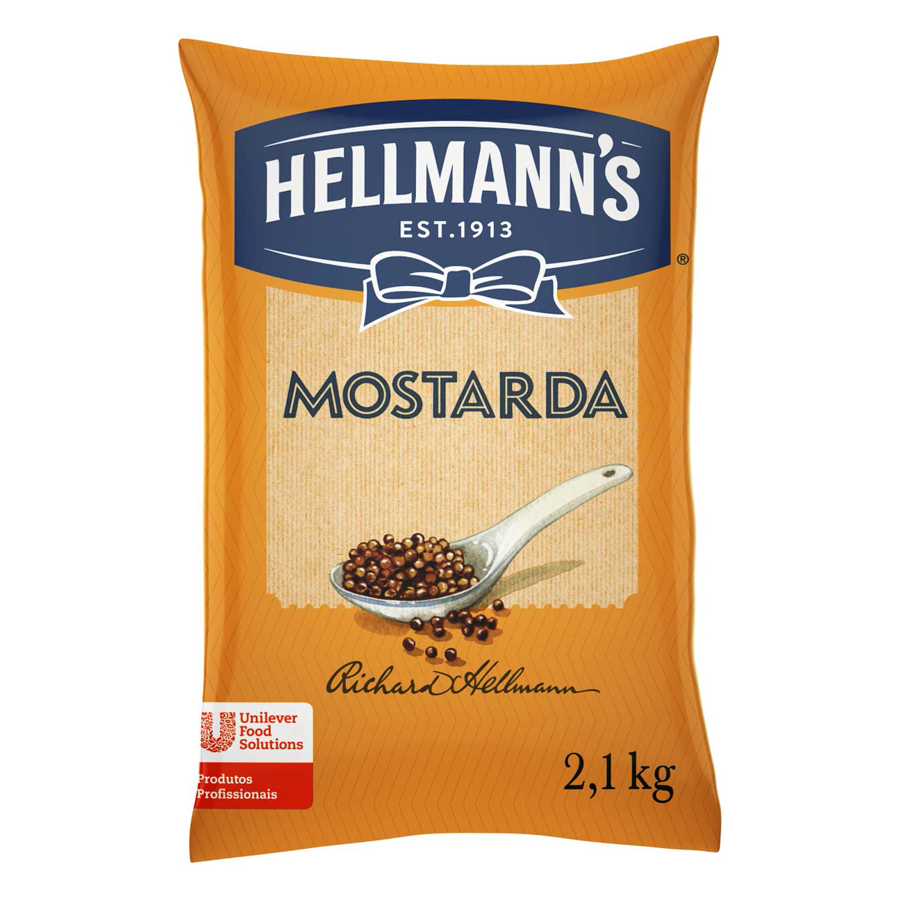 Mostarda Amarela Hellmann's Tradicional Bag 2,1kg