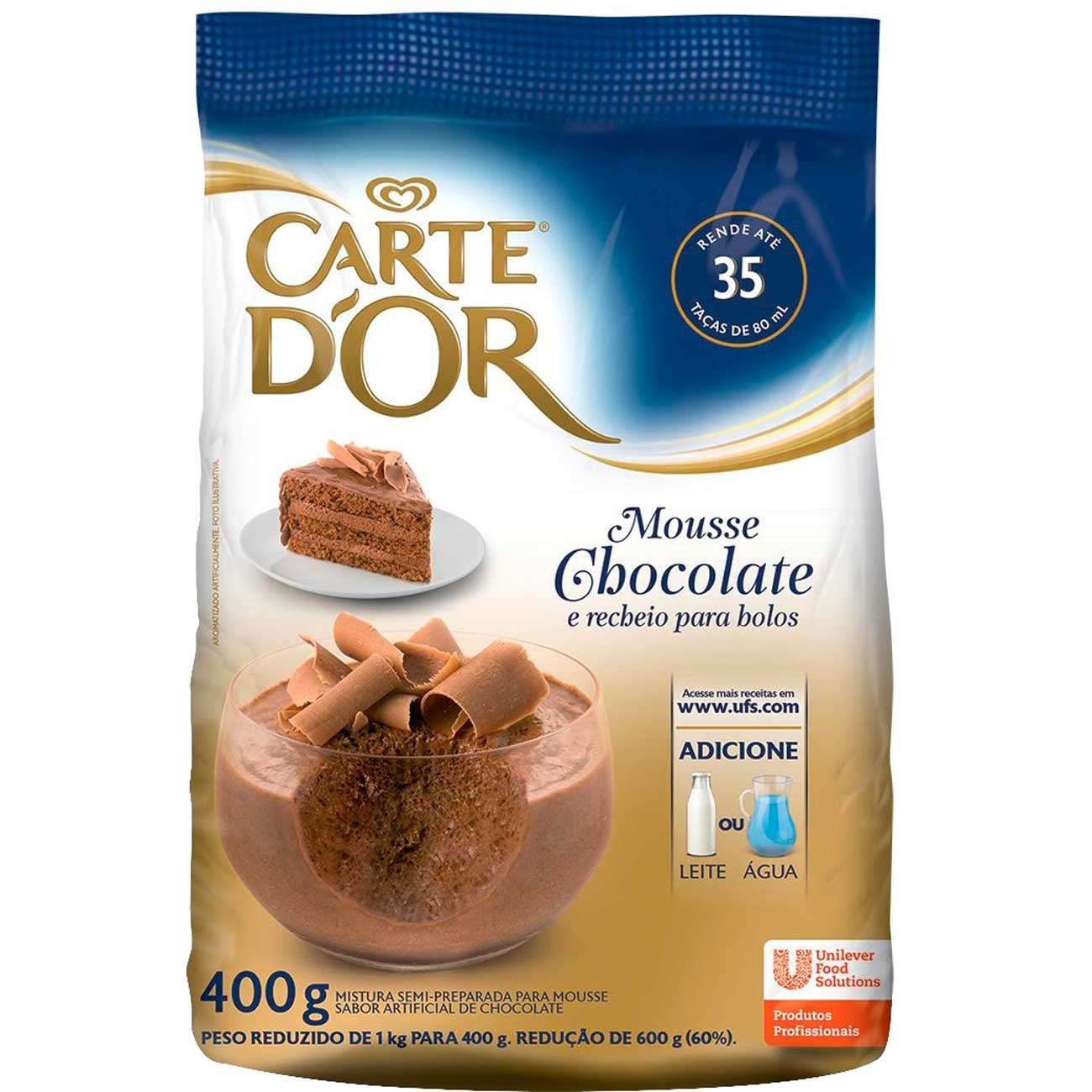 Mistura para Bolo Carte D'Or Mousse de Chocolate 400g