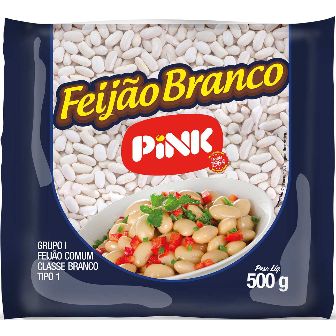 Feijão Pink Branco 500g - Compra Food Service
