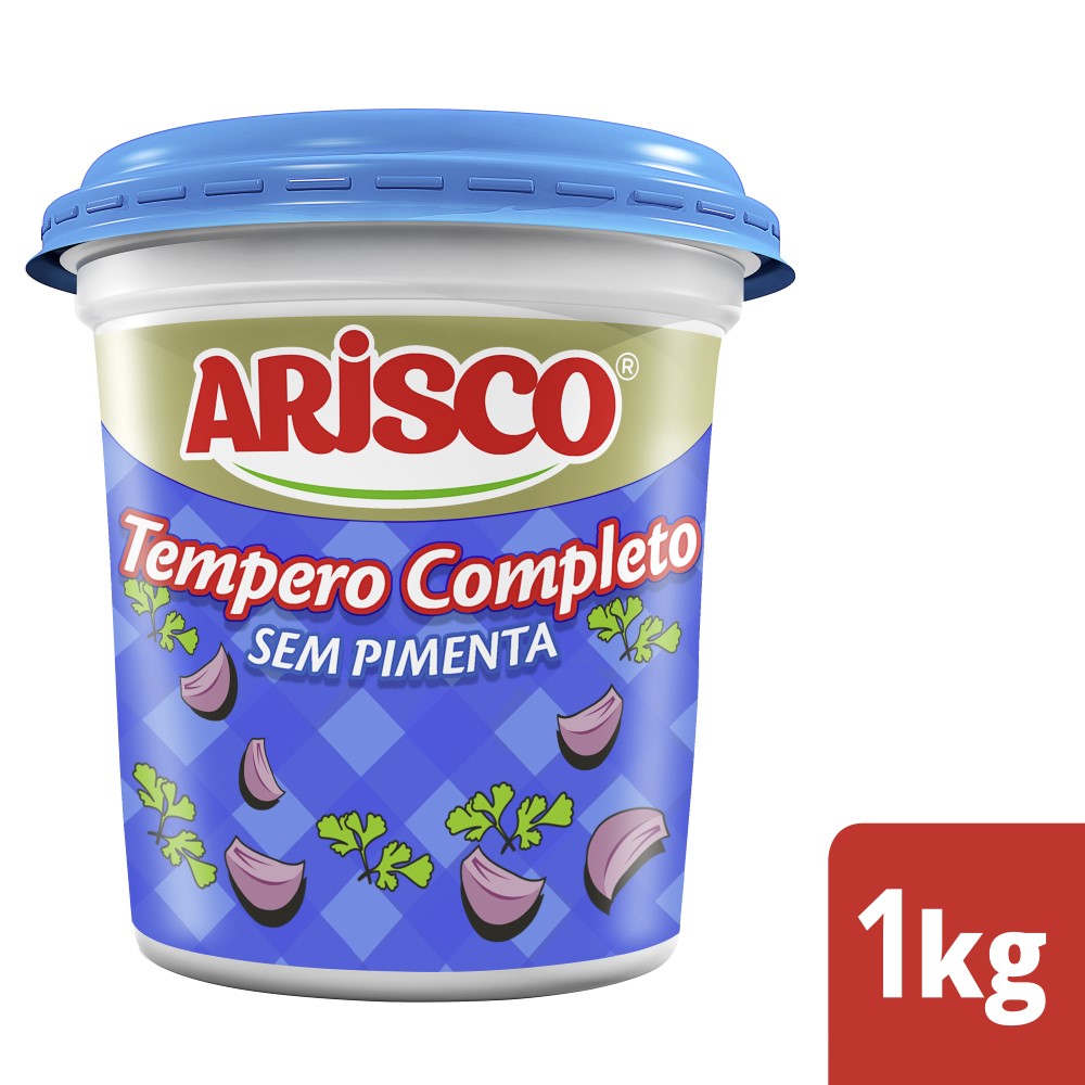 Tempero Completo Arisco sem Pimenta Pote 1kg