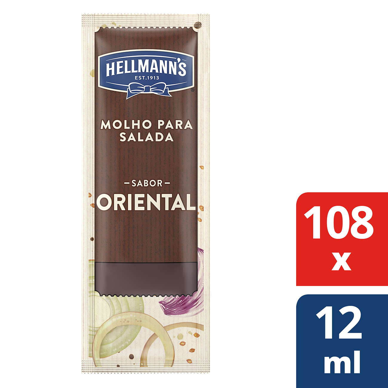 Molho Para Salada Hellmann's Oriental 12ml | Com 108 sach�s