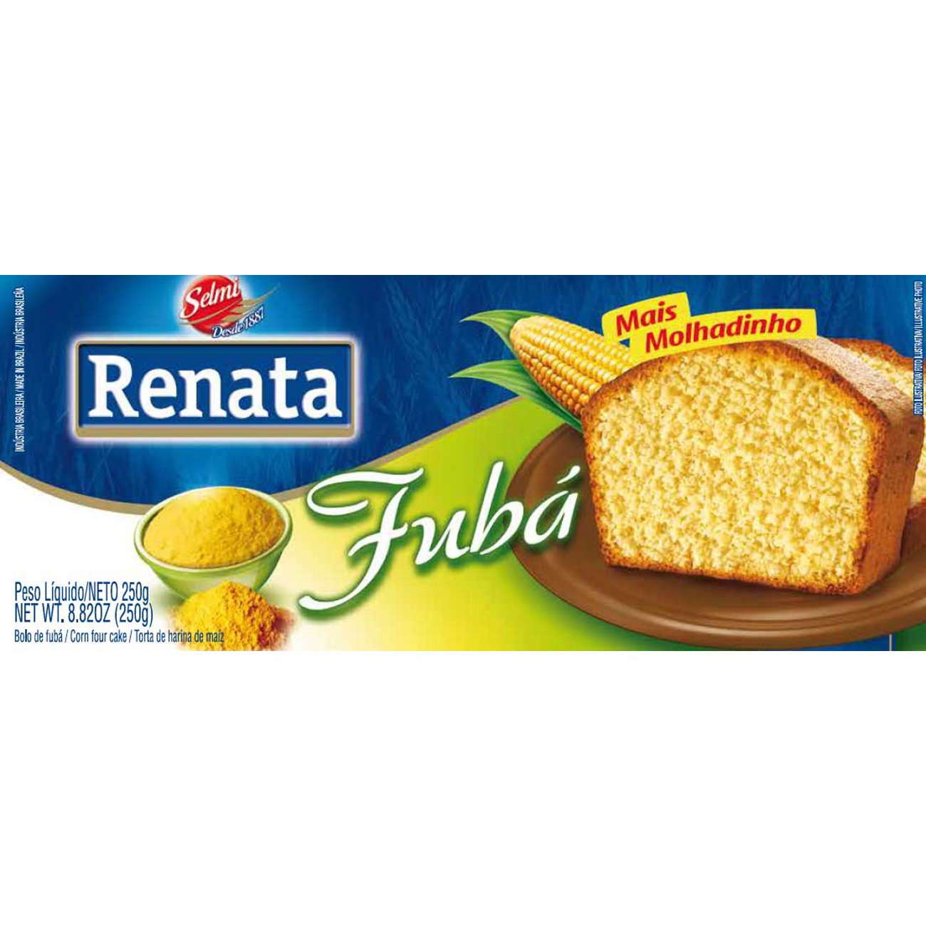 Bolo de fubá (Cornmeal Cake) - Sabor Brasil, fazer bolo de fubá 