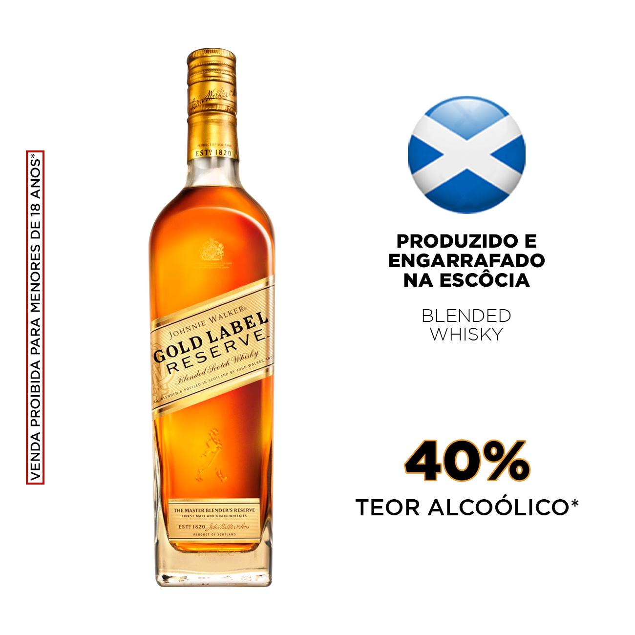 Whisky Escocs Johnnie Walker Gold Label Reserve 750ml