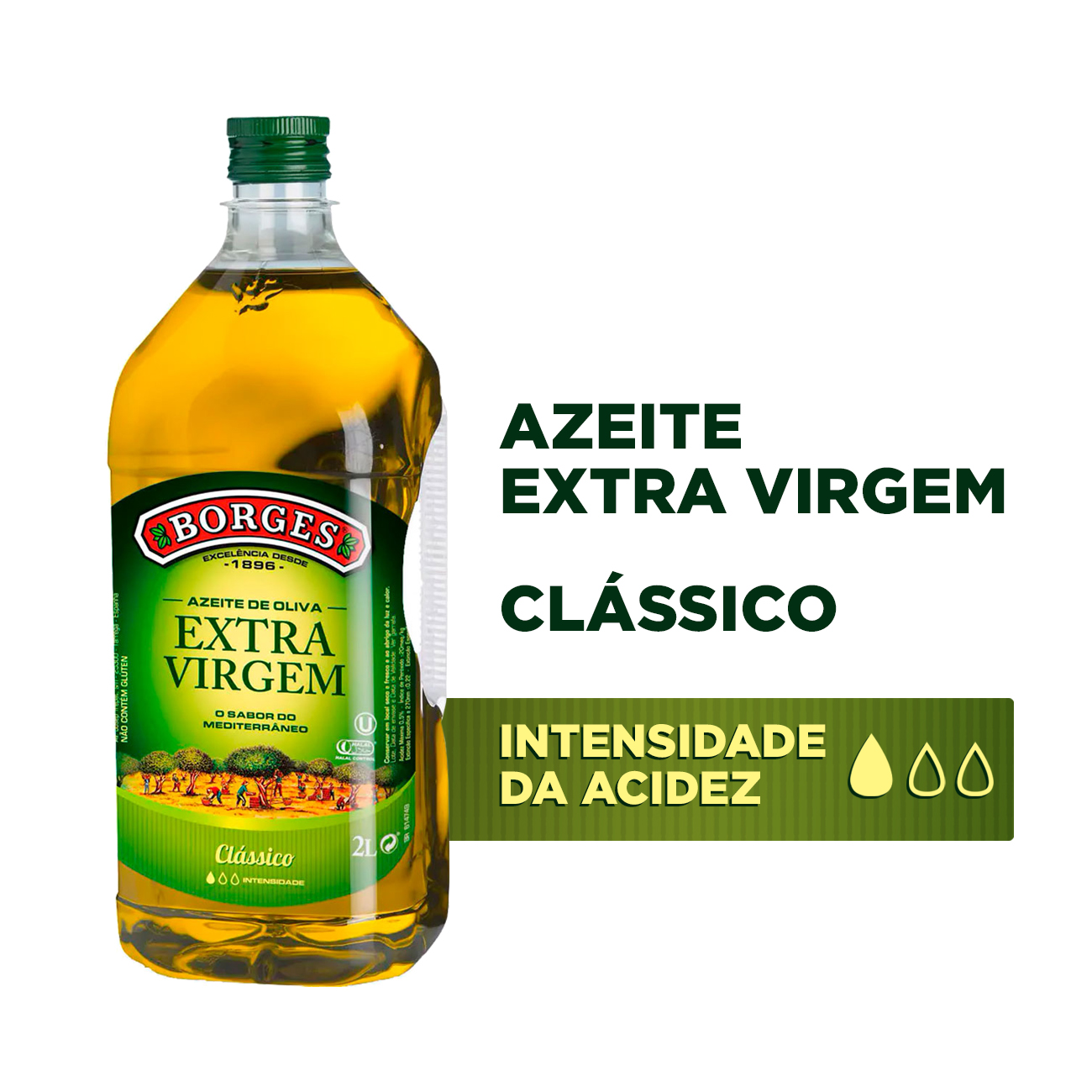 Azeite de Oliva Borges Extra Virgem Clssico Galo 2L