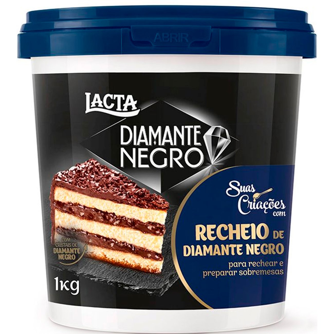 Recheio Lacta Diamante Negro 1,05kg - Compra Food Service