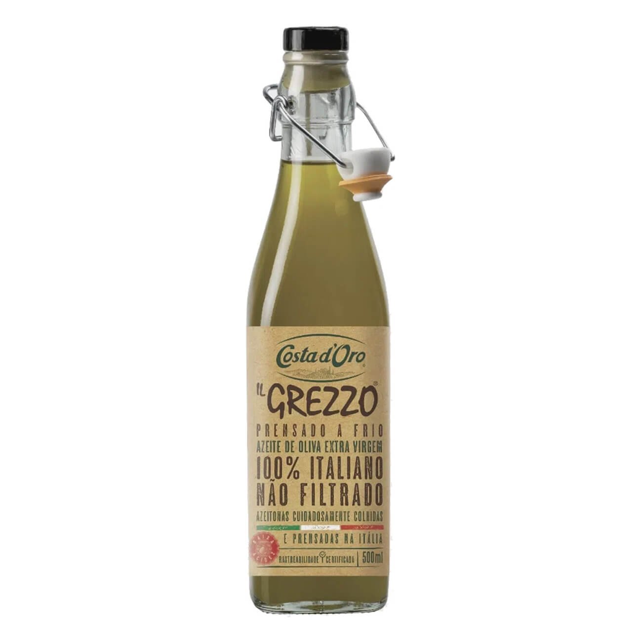 Azeite de Oliva Costa D'Oro Il Grezzo Extra Virgem Não Filtrado