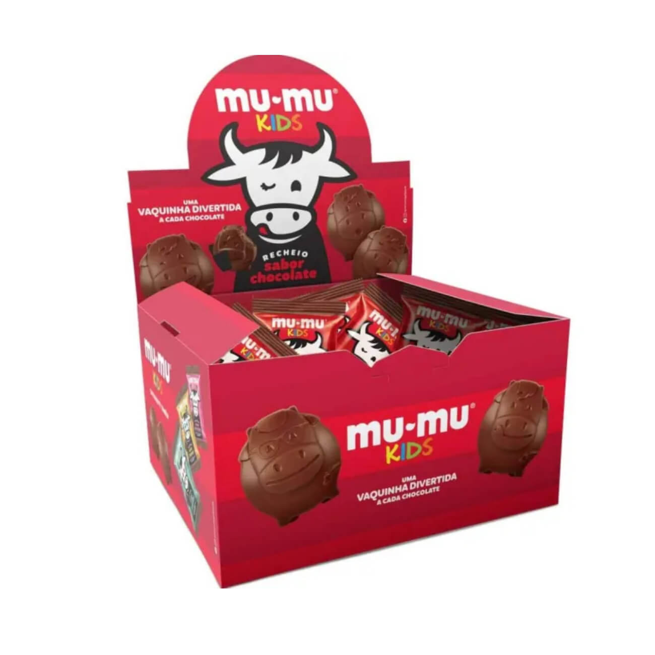 Chocolate Neuge Mumu Kids Choco 15,6g l Caixa com 24 Unidades