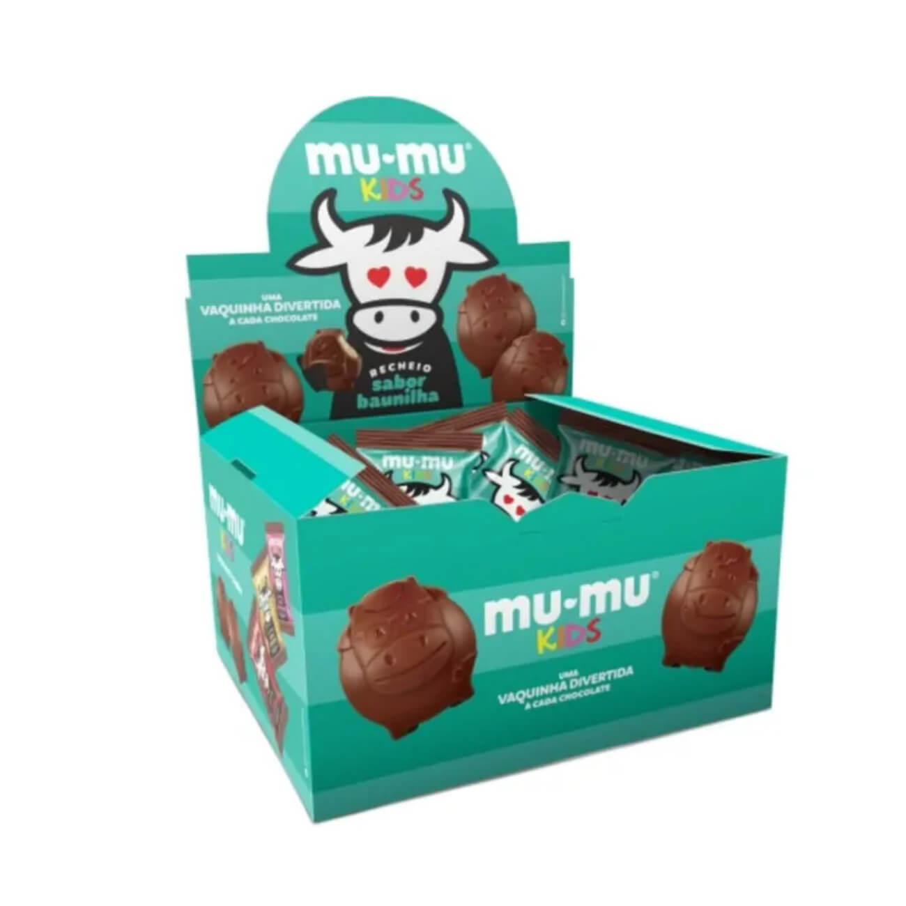 Chocolate Neuge Mumu Kids Bauni 15,6g l Caixa com 24 unidades