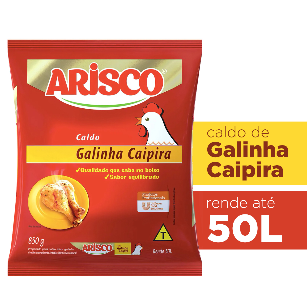 Caldo Arisco Galinha Caipira Bag 850g