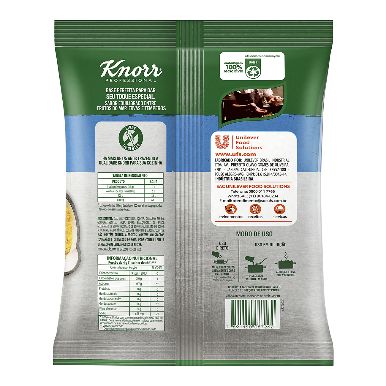 Caldo Knorr Del�cias do Mar Bag 1,01kg